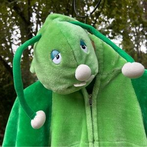 Caterpillar Costume Zipper Hoodie w Elastic Ankles & Wrists Size 3-5